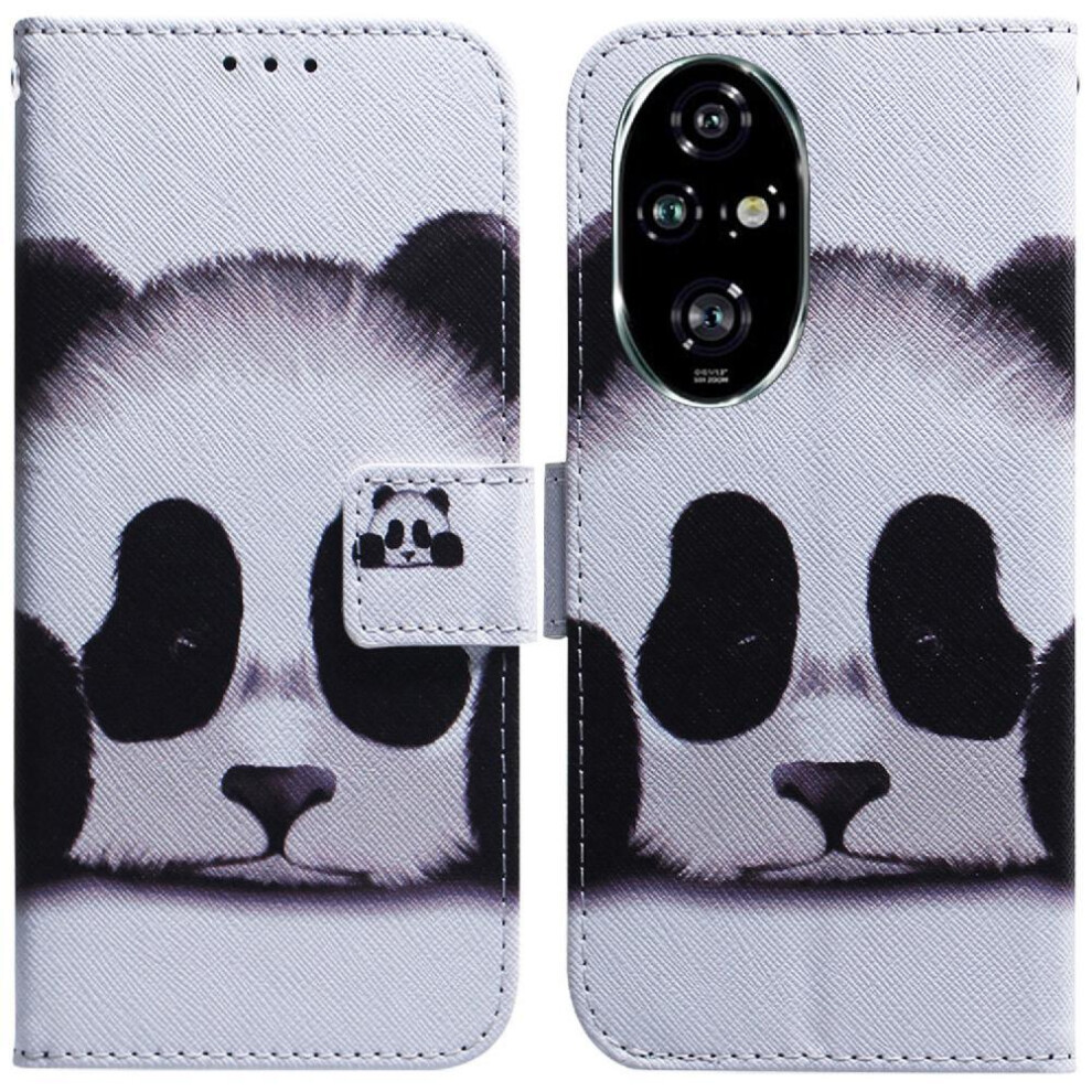(C8 ) Flip Case For Honor 200 Pro 5G Pu Leather Magnetic Closure Card Slots Painted Wallet 764563588817