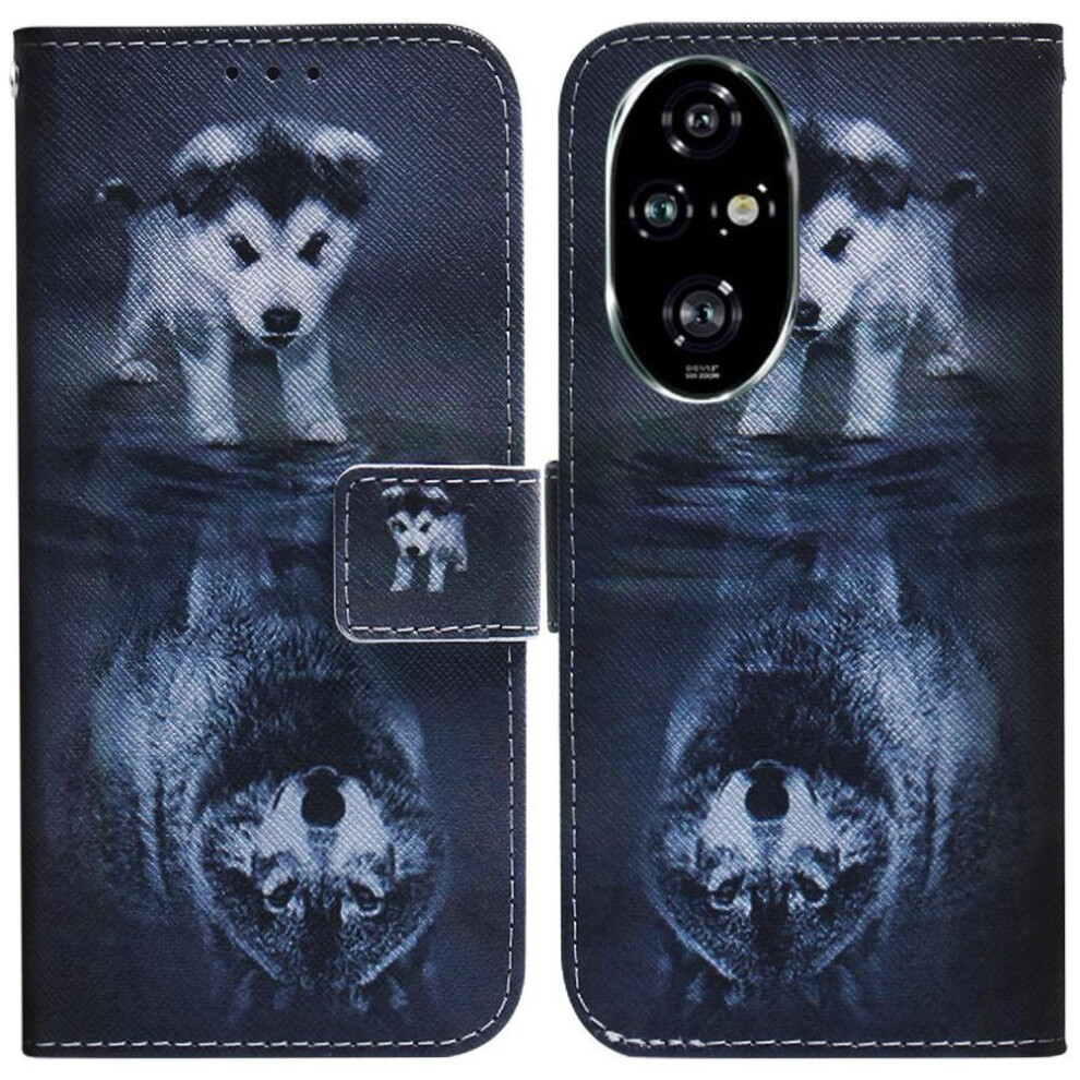 (C7 ) Flip Case For Honor 200 Pro 5G Pu Leather Magnetic Closure Card Slots Painted Wallet 764563588800