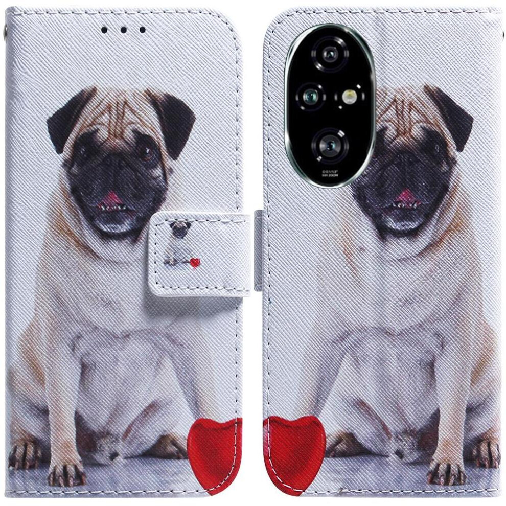 (C5 ) Flip Case For Honor 200 Pro 5G Pu Leather Magnetic Closure Card Slots Painted Wallet 764563588787