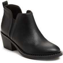(Black, 7 (Adults')) Rocket Dog York Polyurethane Women's Black Heeled Ankle Boots