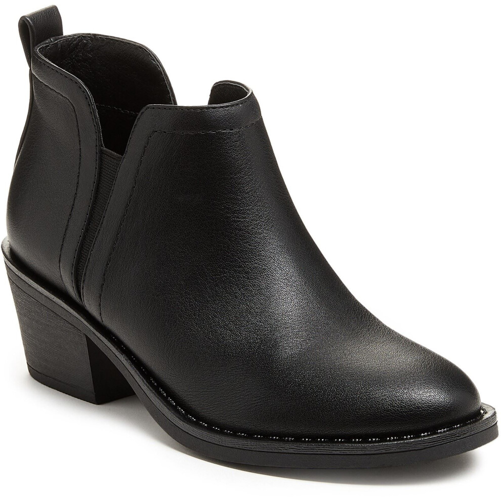 (Black, 6 (Adults')) Rocket Dog York Polyurethane Women's Black Heeled Ankle Boots