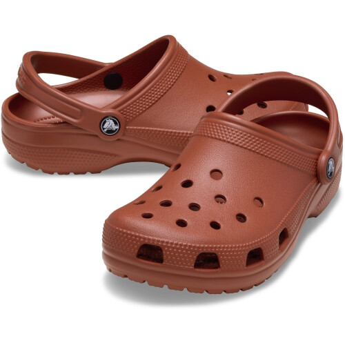 Crocs (Brown, 8 (Adults')) Crocs Classic Clog Thermoplastic Rust Clogs 1