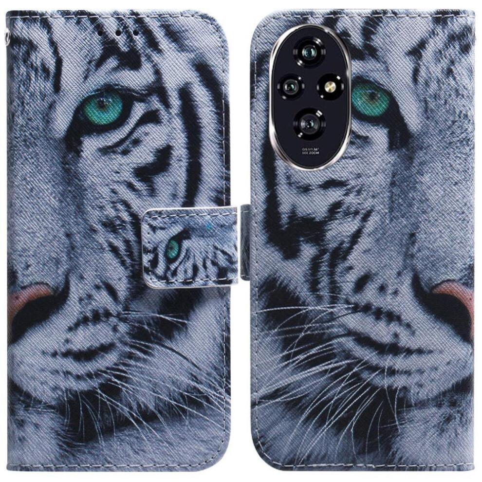 (C3 ) Flip Case For Honor 200 5G Wallet Magnetic Closure Pu Leather Painted Card Slots 764563588855