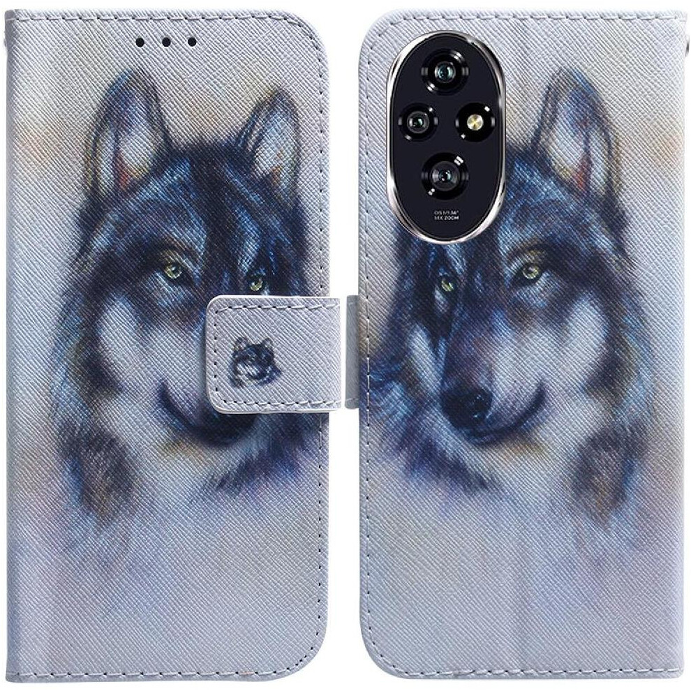 (C1 ) Flip Case For Honor 200 5G Wallet Magnetic Closure Pu Leather Painted Card Slots 764563588831