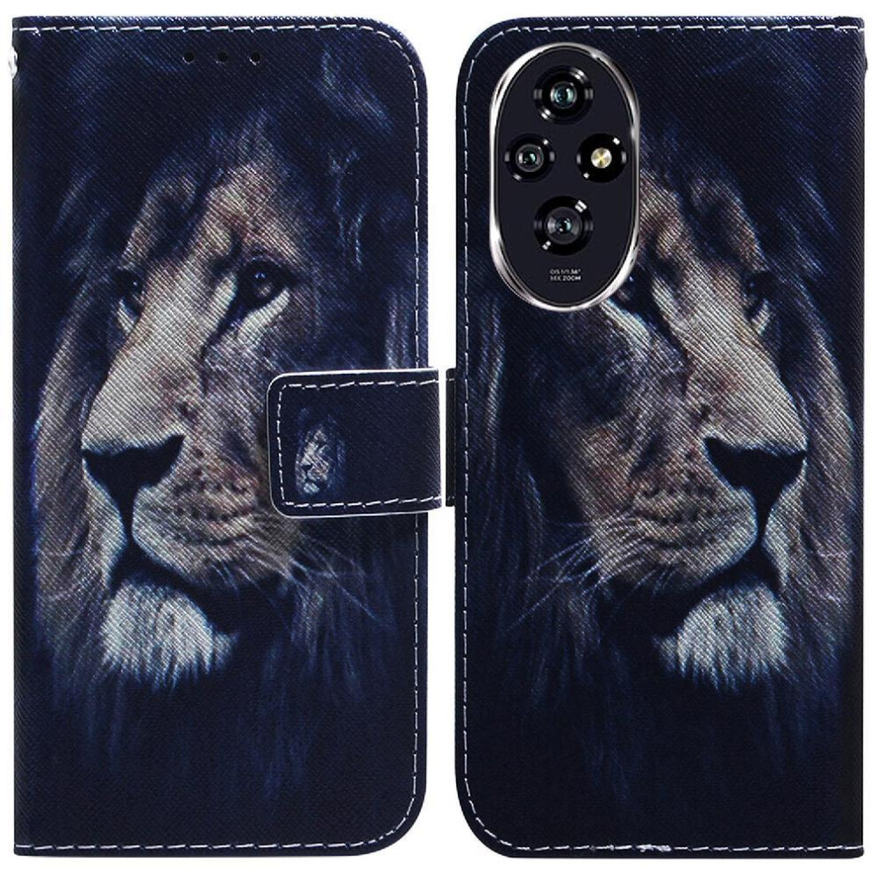 (C6) Flip Case For Honor 200 5G Wallet Magnetic Closure Pu Leather Painted Card Slots 764563588886