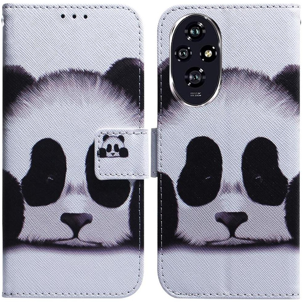 (C8 ) Flip Case for Honor 200 5g Wallet Magnetic Closure Pu Leather Painted Card Slots-image-OPC-PHM7HK7-NEW