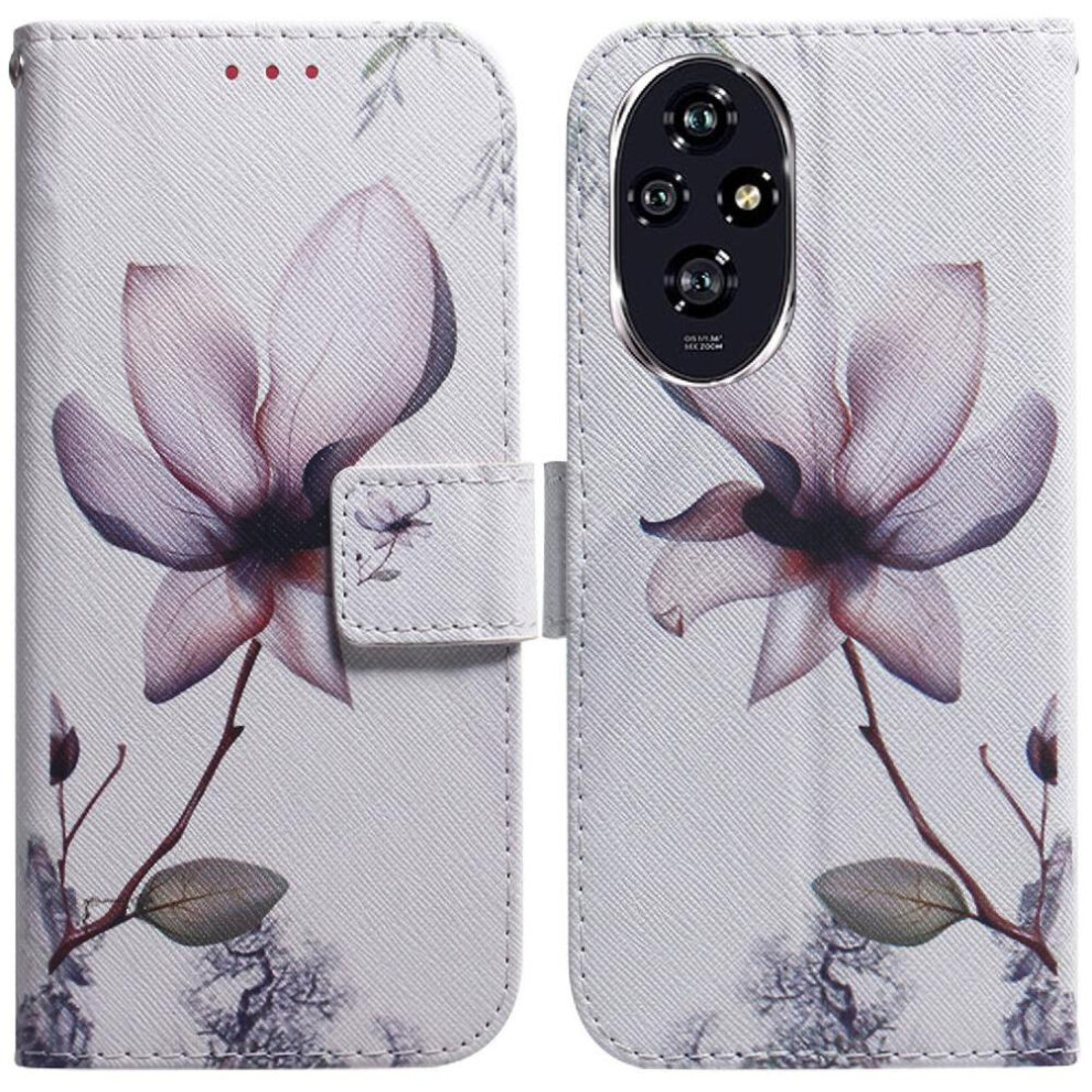 (C9 ) Flip Case For Honor 200 5G Wallet Magnetic Closure Pu Leather Painted Card Slots 764563588916