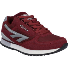 (Red, 9 (Adults')) Hi-Tec Silver Shadow PU Suede/Polyester Men's Cherry Lace-Up Shoes