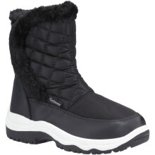 (Black, 3 (Adults')) Cotswold Butterrow Textile Women's Black Winter Mid Calf Boots
