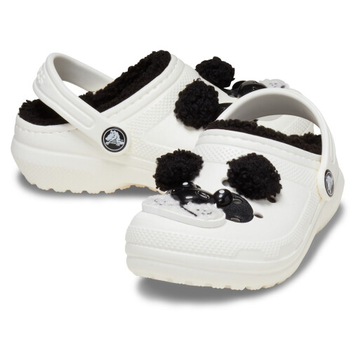 Crocs (White, 10 (Adults')) Crocs Classic Lined Fun Lab Thermoplastic Panda Clogs 2