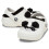 Crocs (White, 6 (Adults')) Crocs Classic Lined Fun Lab Thermoplastic Panda Clogs 3