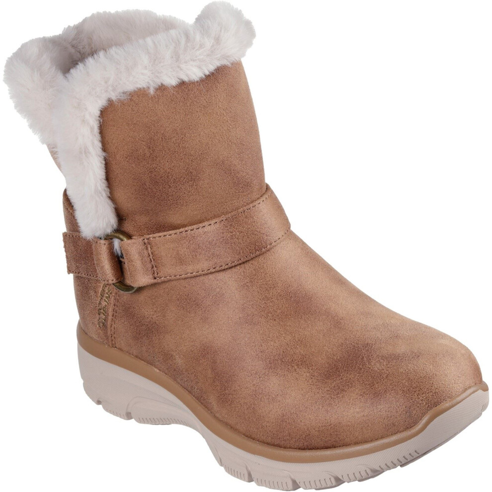 Skechers (Brown, 3 (Adults')) Easy Going Dreamers Move Textile Women's Chestnut Winter Ankle Boots