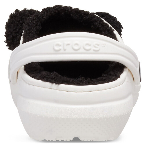 Crocs (White, 10 (Adults')) Crocs Classic Lined Fun Lab Thermoplastic Panda Clogs 1