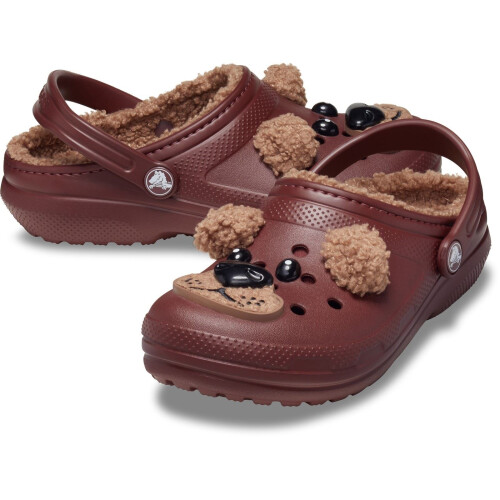 Crocs (Brown, 5 (Adults')) Crocs Toddler Classic Lined Thermoplastic Bear Clogs 2