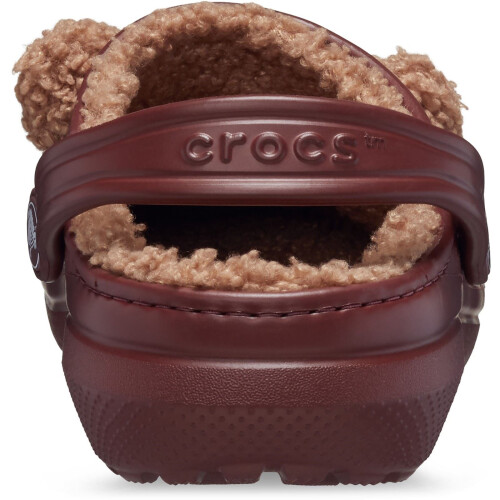 Crocs (Brown, 5 (Adults')) Crocs Toddler Classic Lined Thermoplastic Bear Clogs 1