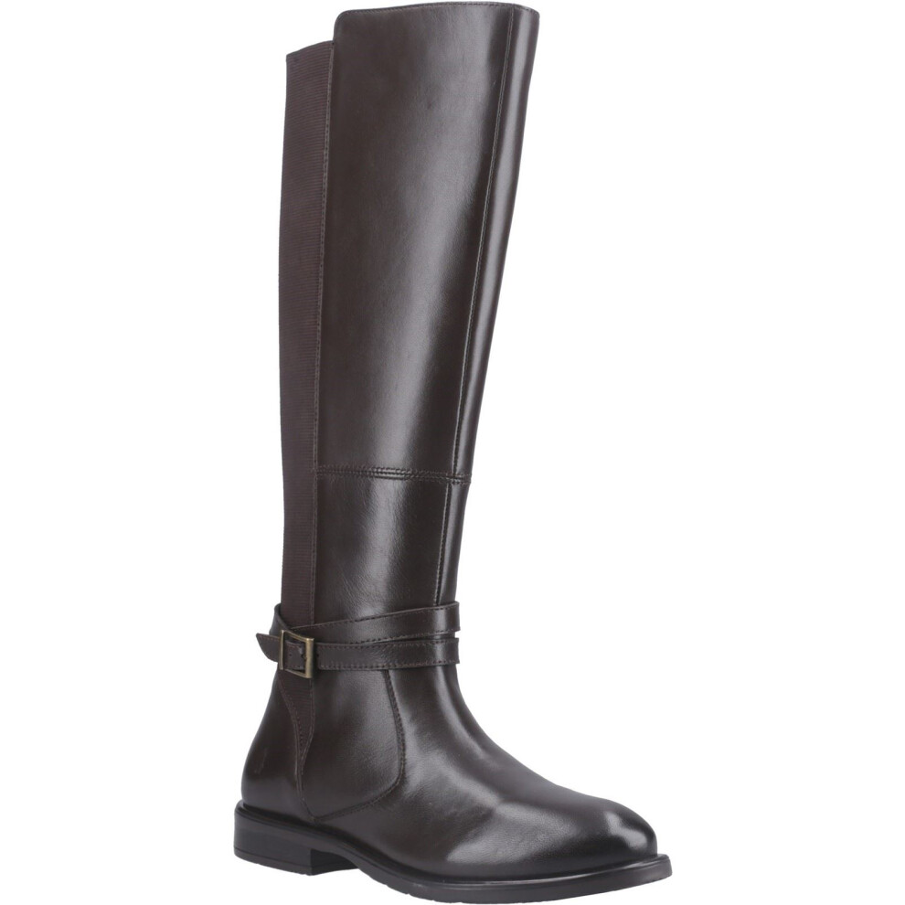 (Brown, 3 (Adults')) Hush Puppies Victoria Leather Women's Brown Boots