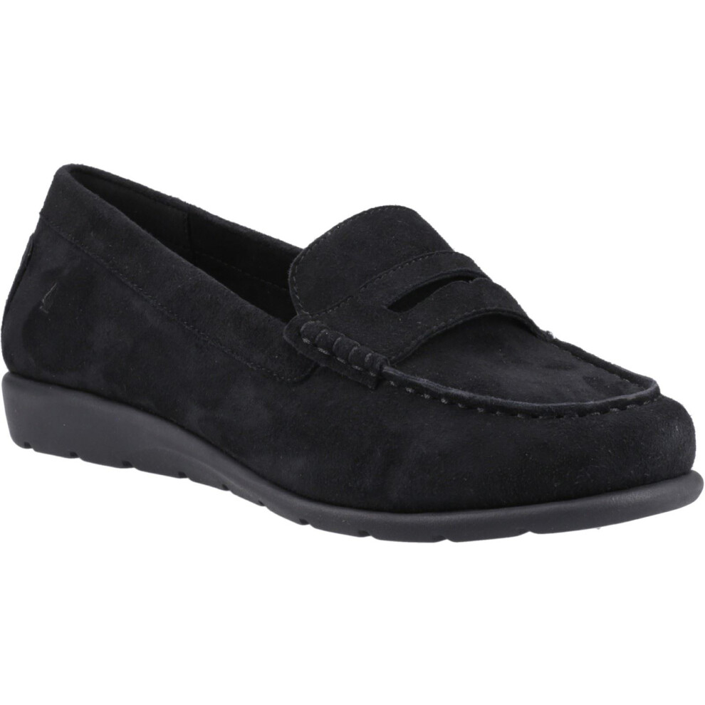 Hush Puppies Women's Black (, (Adults')) Shelby Suede Suede Loafers Size 6