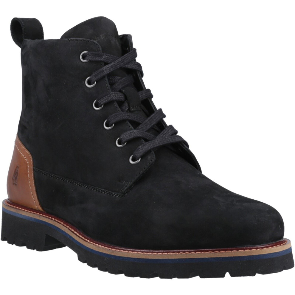 Hush Puppies (Black, 9 (Adults')) Maguire Nubuck Men's Black Ankle Boots
