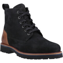 (Black, 10 (Adults')) Hush Puppies Maguire Nubuck Men's Black Ankle Boots