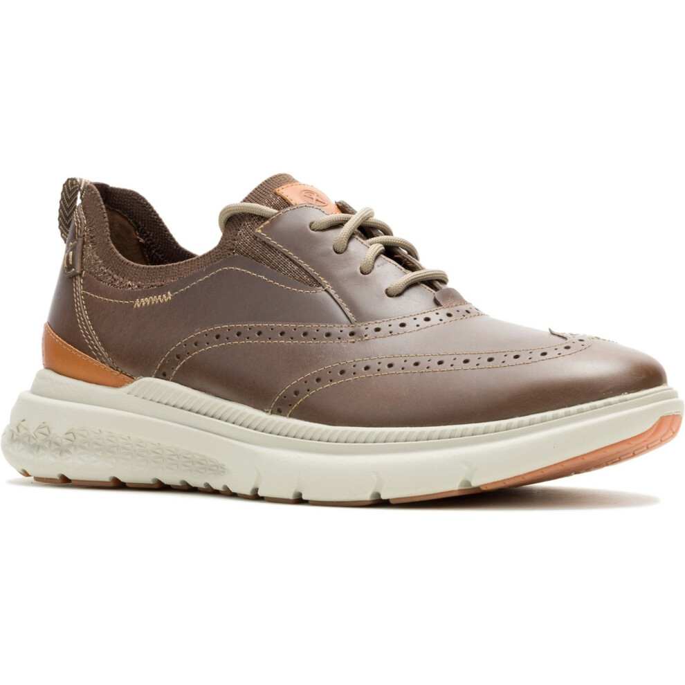 Hush Puppies (Brown, 11 (Adults')) Excel Leather Men's Fossil Lace-Up Shoes