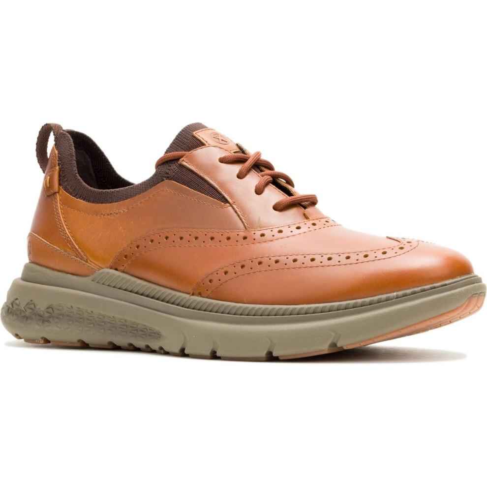 Hush Puppies (Brown, 6 (Adults')) Excel Leather Men's Cognac Lace-Up Shoes
