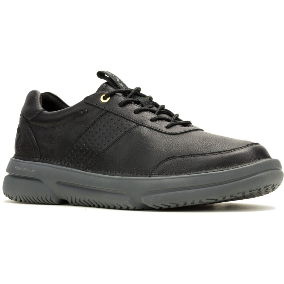 Hush Puppies (Black, 9 (Adults')) Baylor Leather Men's Black Trainers
