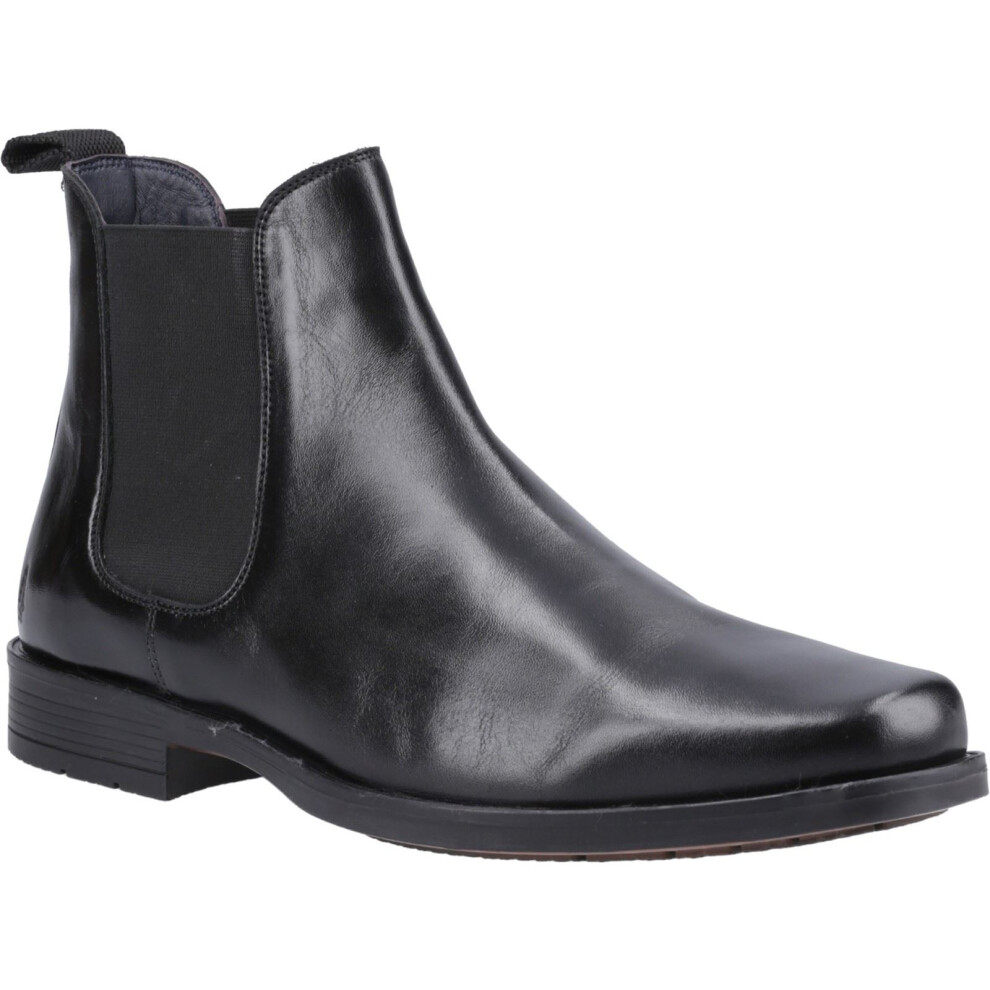 (Black, 10 (Adults')) Hush Puppies Brennan Leather Men's Black Boots
