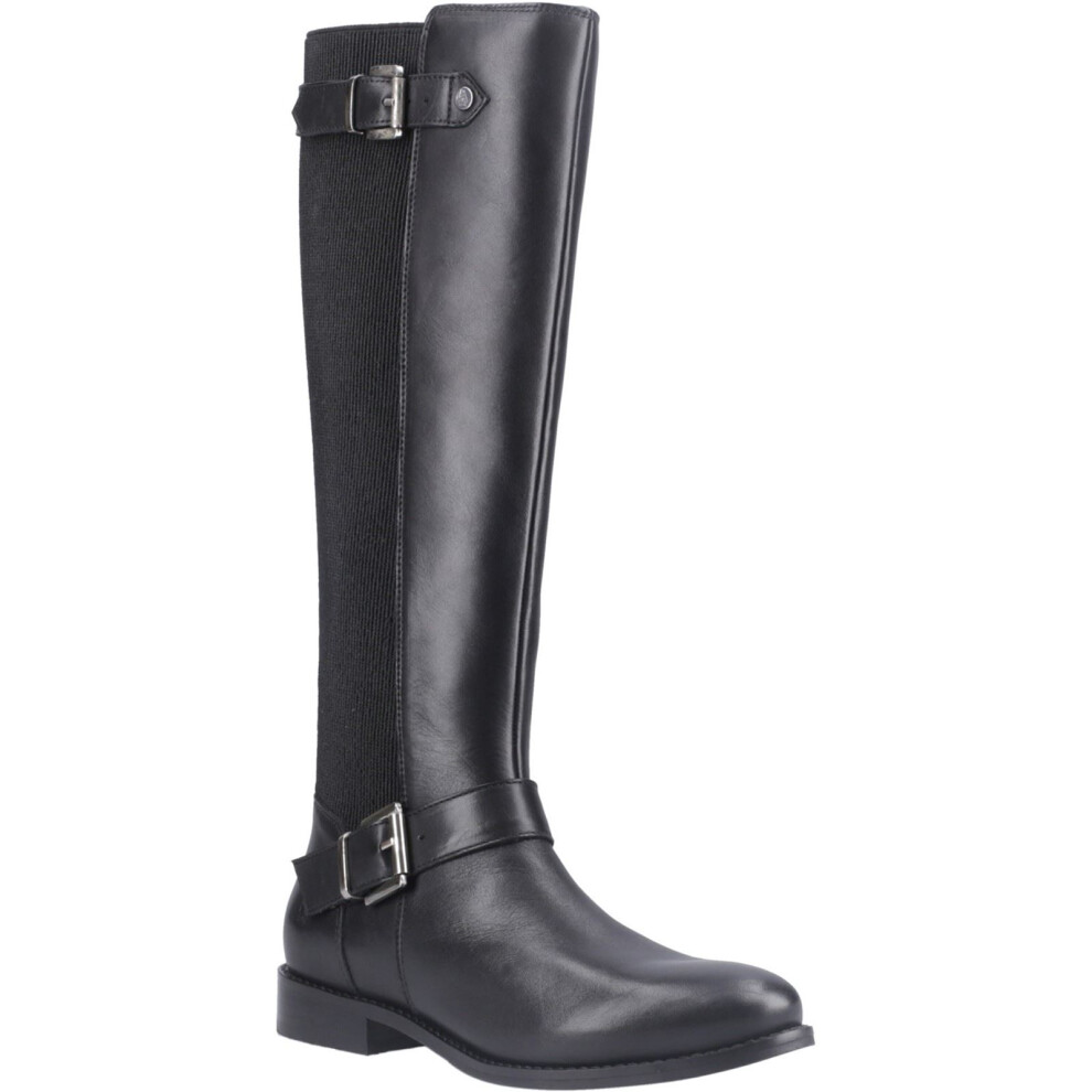 Hush Puppies (Black, 3 (Adults')) Daphne Leather Women's Black Boots