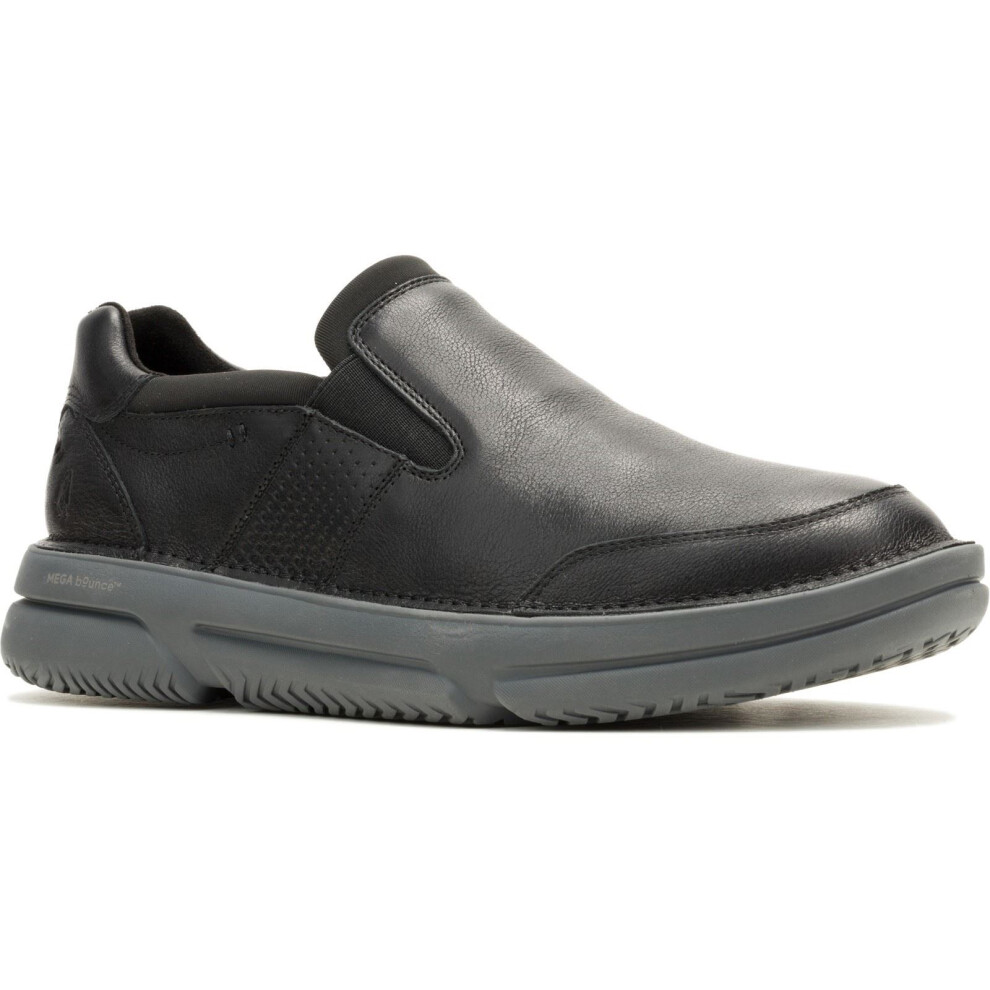 Hush Puppies (Black, 10 (Adults')) Baylor Leather Men's Black Loafers