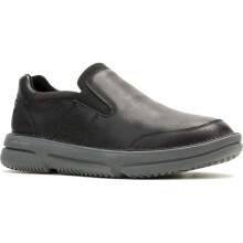 (Black, 6 (Adults')) Hush Puppies Baylor Leather Men's Black Loafers