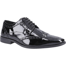 (Black, 8 (Adults')) Hush Puppies Elliot Leather Men's Black Brogues Shoes