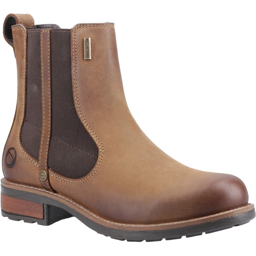 Cotswold (, 4 (Adults')) Notgrove Leather Women's Flat Chelsea Boots Brown