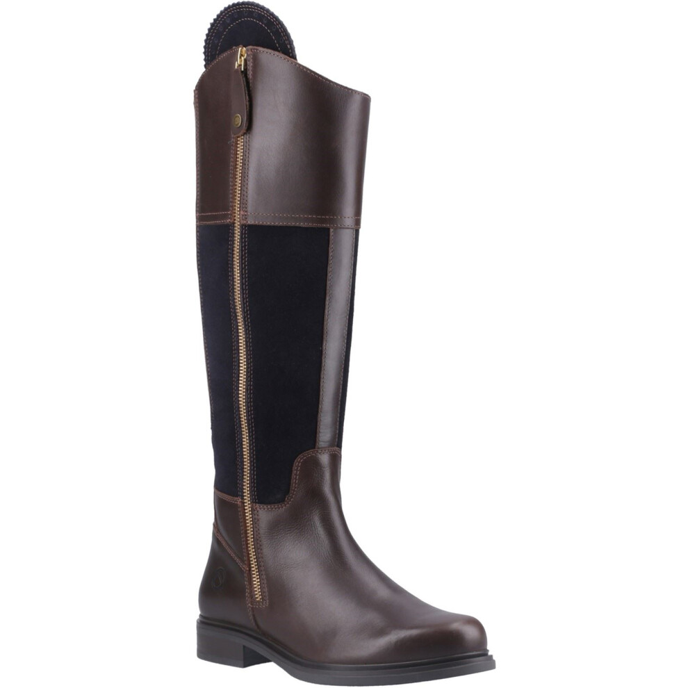 Cotswold (Brown, 8 (Adults')) Buscot Leather Women's Brown/Navy Boots