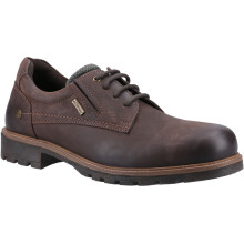 (Brown, 8 (Adults')) Cotswold Ebrington Leather Men's Brown Lace-Up Shoes