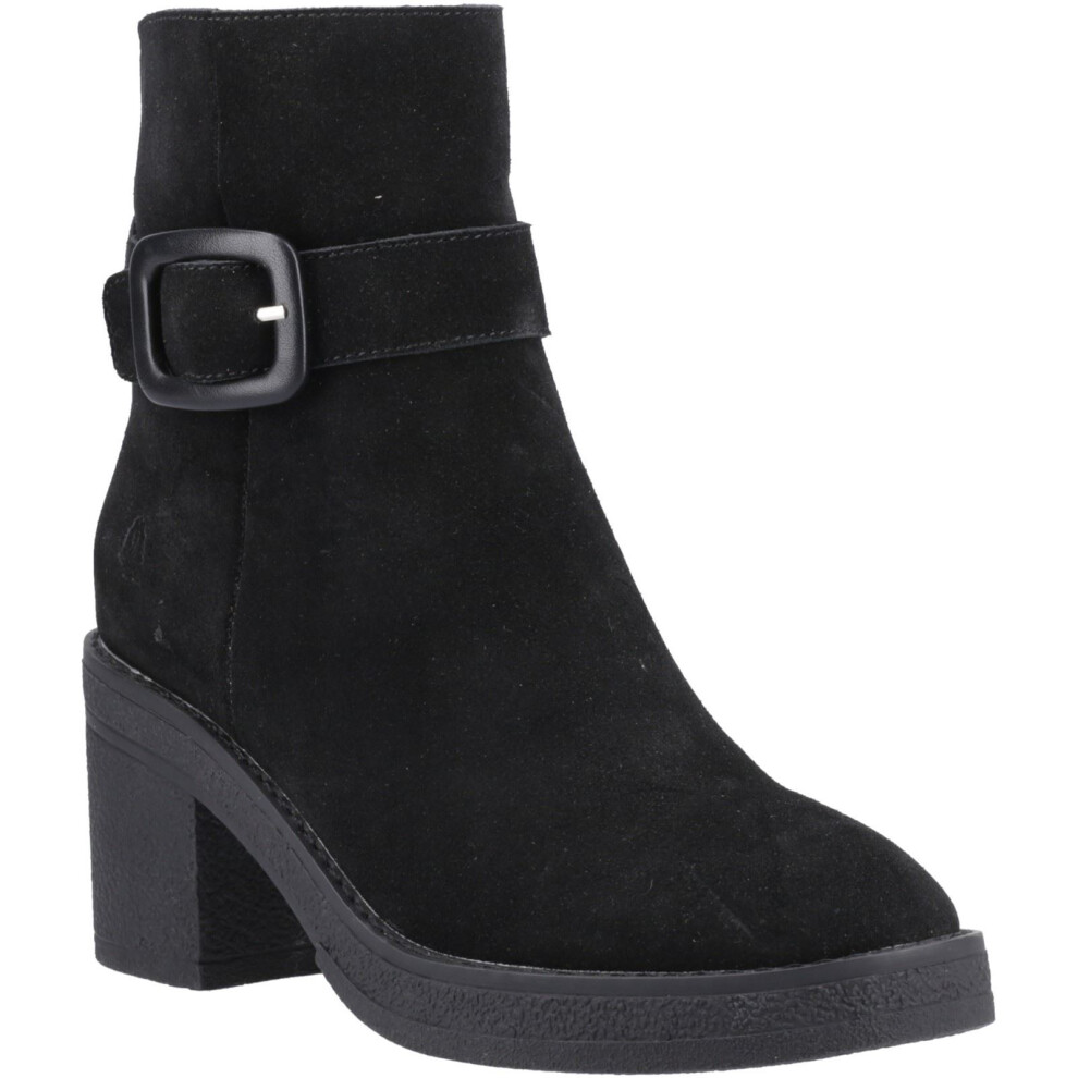 (Black, 3 (Adults')) Hush Puppies Fearne Suede Women's Black Heeled Ankle Boots