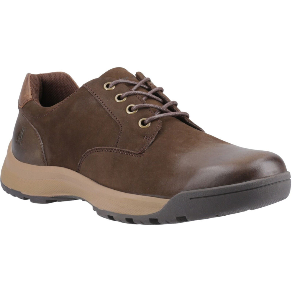 Hush Puppies (Brown, 10 (Adults')) Vinson Leather Men's Brown Lace-Up Shoes