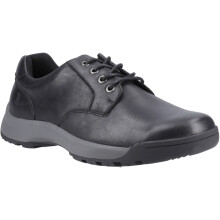 (Black, 8 (Adults')) Hush Puppies Vinson Leather Men's Black Lace-Up Shoes