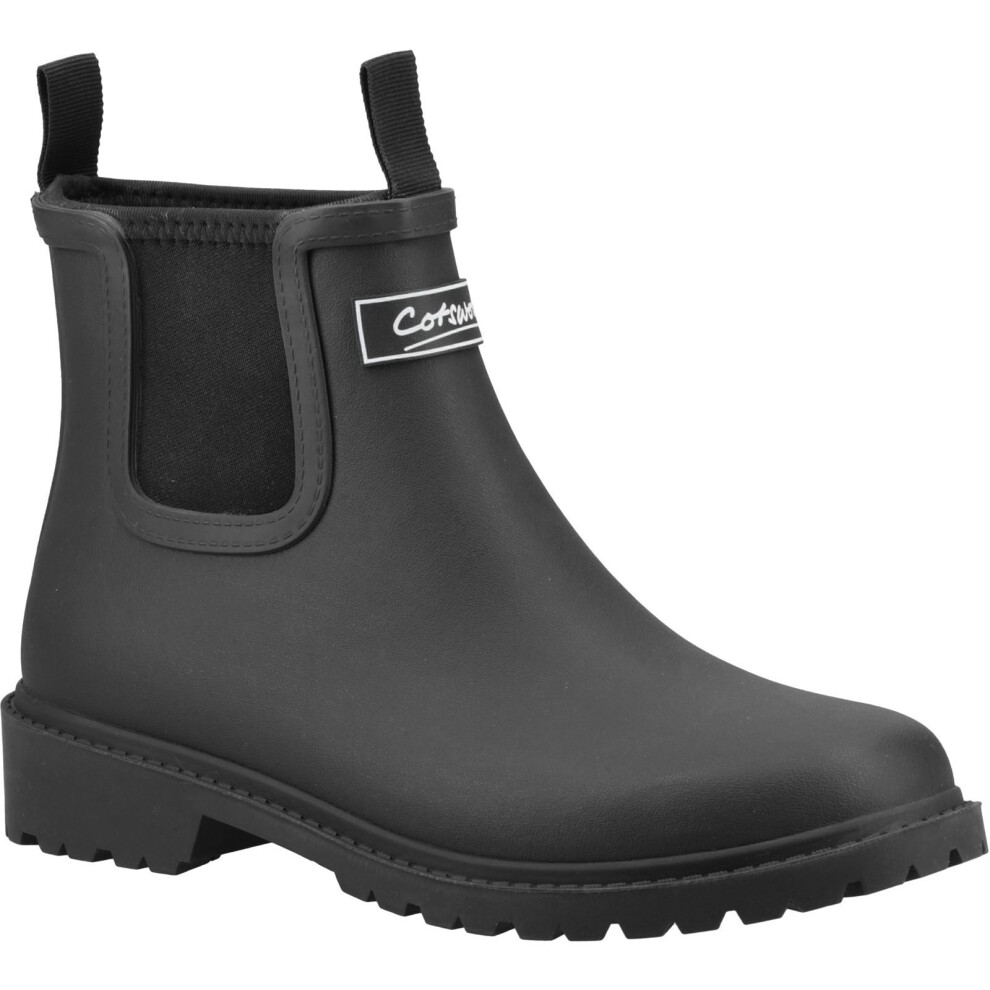 Cotswold (Black, 6 (Adults')) Barton Tpr+Neoprene Women's Black Wellington Boots
