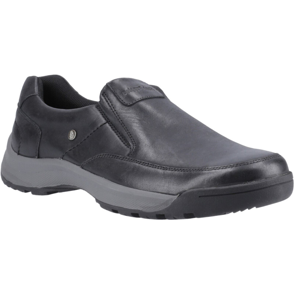 Hush Puppies (Black, 11 (Adults')) Vaun Leather Men's Black Loafers