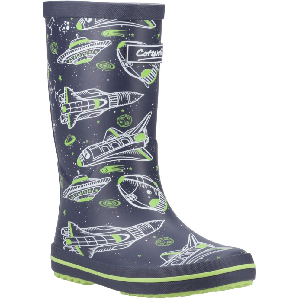 Cotswold (, 12 (Adults')) Charlbury Rubber Multicoloured Wellington Boots Blue