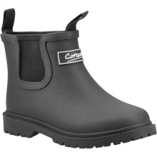(Black, 8 (Adults')) Cotswold Barton TPR+Neoprene Black Wellington Boots