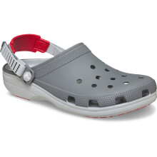(Grey, 12 (Adults')) Crocs Classic Turbo Clog Thermoplastic Slate Grey Clogs