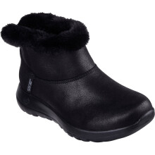 (Black, 6 (Adults')) Skechers On-the-GO Joy Cozy Dream Polyester Women's Black Winter Ankle Boots