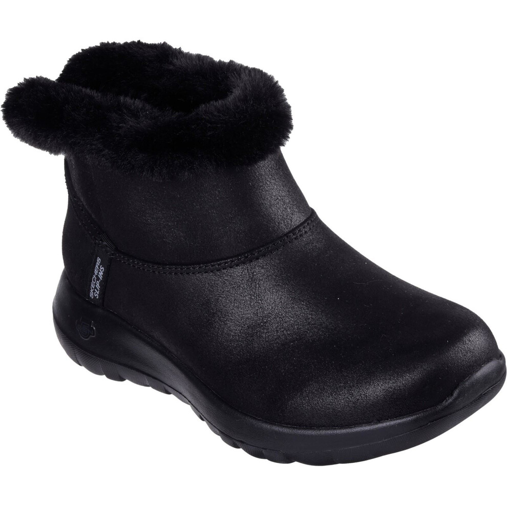 Skechers (, 3 (Adults')) On-The-Go Joy Cozy Dream Polyester Women's Winter Ankle Boots Black