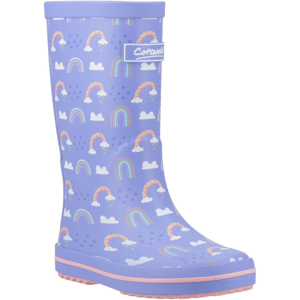 Cotswold (Purple, 8 (Adults')) Charlbury Rubber Multicoloured Wellington Boots