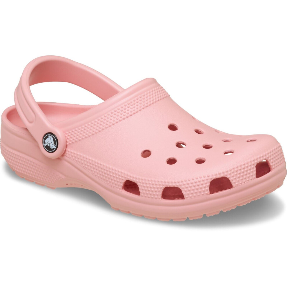 Crocs (Pink, 3 (Adults')) Classic Clog Thermoplastic Powder Pink Clogs