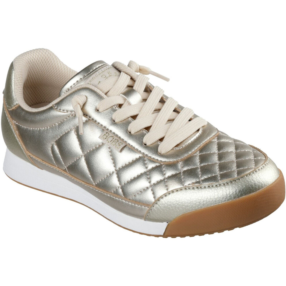 Skechers (, 7 (Adults')) Bobs Billie Wild Comfort Polyurethane Women's Trainers Gold