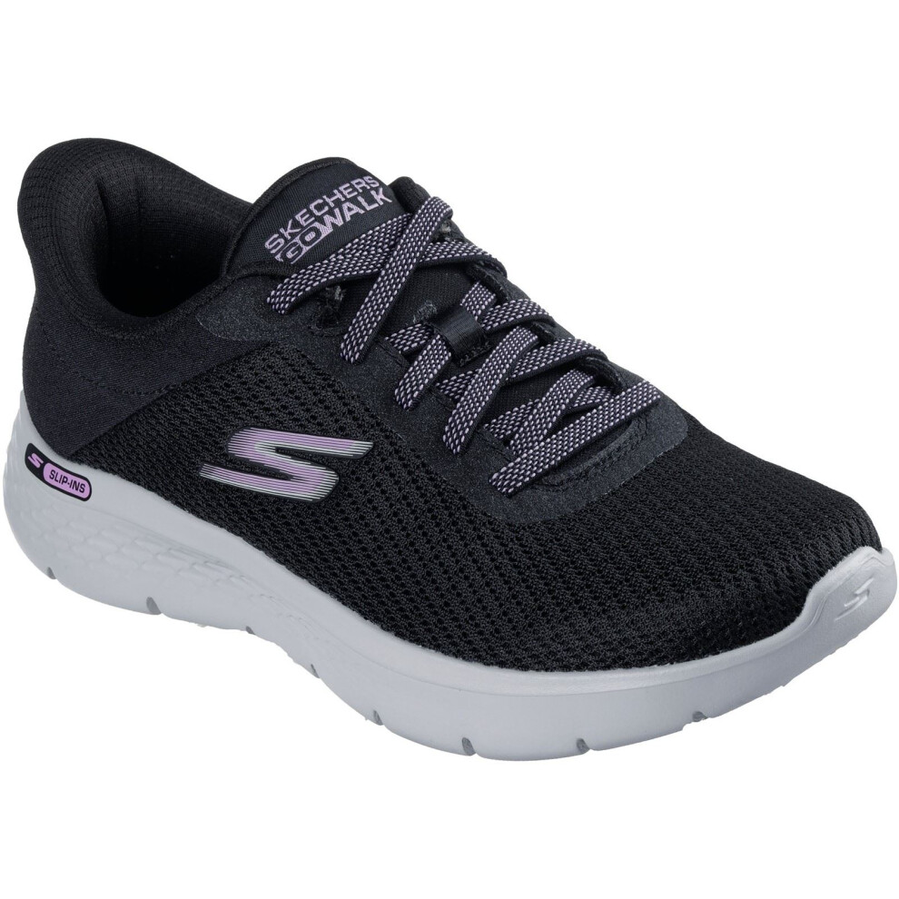Skechers (Black, 3 (Adults')) Go Walk Flex Textile Women's Black Trainers