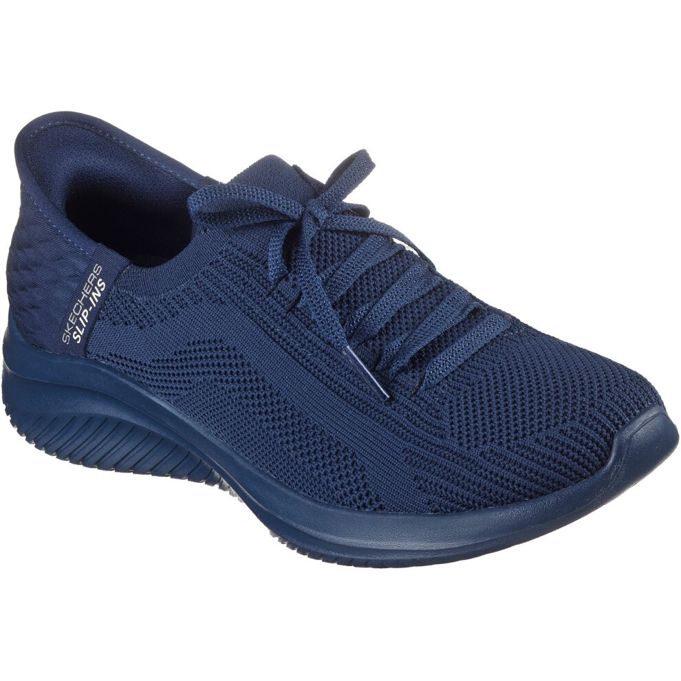 (Blue, 7 (Adults')) Skechers Ultra Flex 3.0 Pure Color Textile Women's Dark Navy Trainers