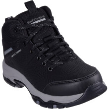 (Black, 3 (Adults')) Skechers Trego Trail Destination Polyurethane Women's Black/Charcoal Hiking Boots